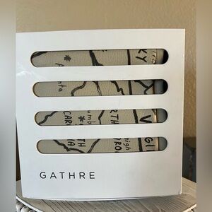 Gathre Bonded Leather USA Map Print Mat 52” x 76”